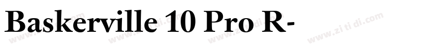 Baskerville 10 Pro R字体转换